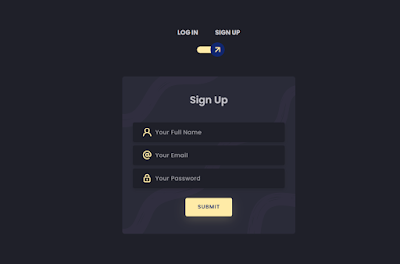 Login Signup Form Using HTML and CSS