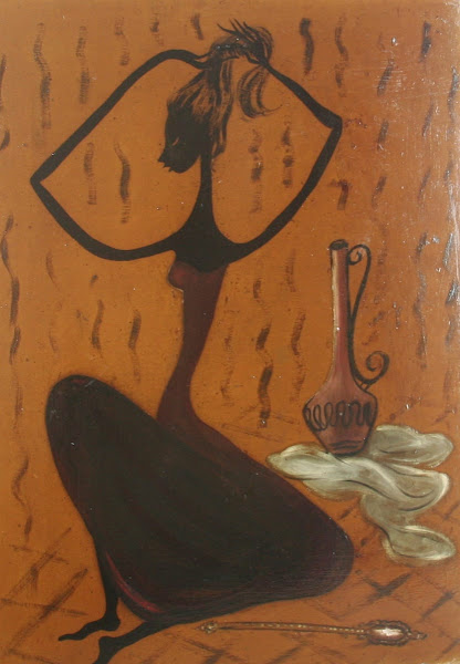 De la serie Negritas, 1956, oleo sobre madera, 24 x 18 pulgadas