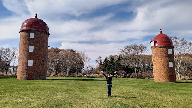 北海道 道東 根室 明治公園 赤いサイロ