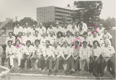 1981 maintenance staff group photo