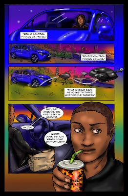 The Editors, Chapter One, inside page, color by Tia Petty