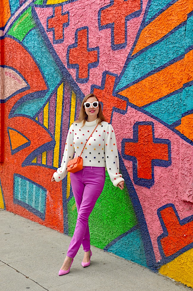 Hello Katie Girl: Rainbow Pom Pom Sweater