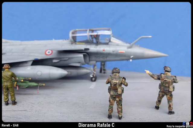 Diorama pour un Rafale C.