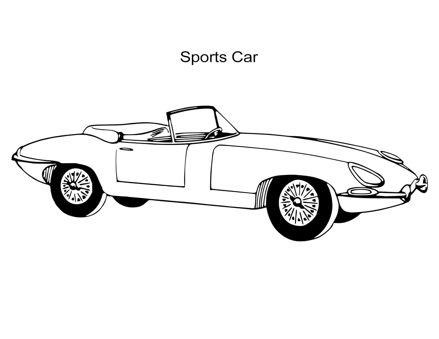 Cool Printable Race Cars Coloring Pages Of Sporty Old Cars