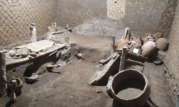 Phòng nô lệ chôn vùi 2 000 năm dưới tro núi lửa