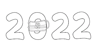 2022 face mask coloring page