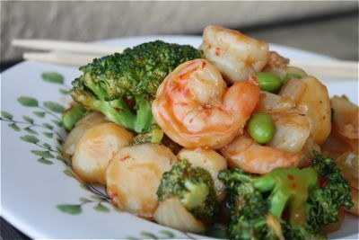 Quick and Healthy: Shrimp, Broccoli and Edamame Stir Fry