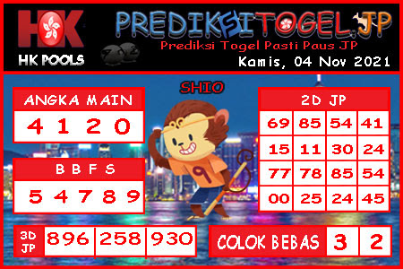 Prediksi Togel Hongkong JP Kamis 04 November 2021