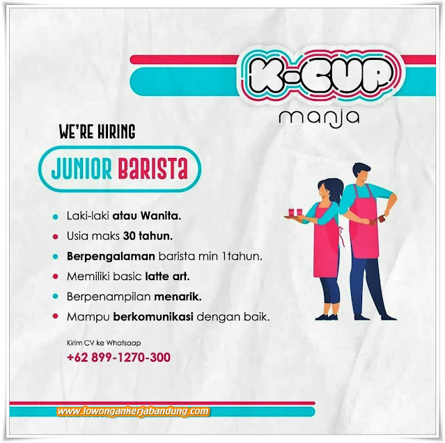 Loker Bandung Junior Barista K-Cup Manja