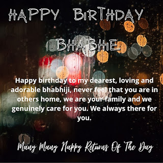 Happy Birthday Wishes for Bhabhi quotes images