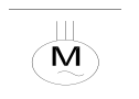 3-phase squirrel cage motor Symbol