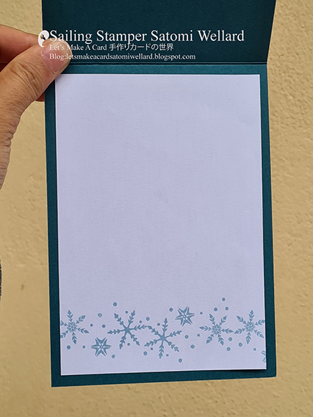 Stampin'Up! Snowflake Birthday Card by Sailing Stamper Satomi Wellard