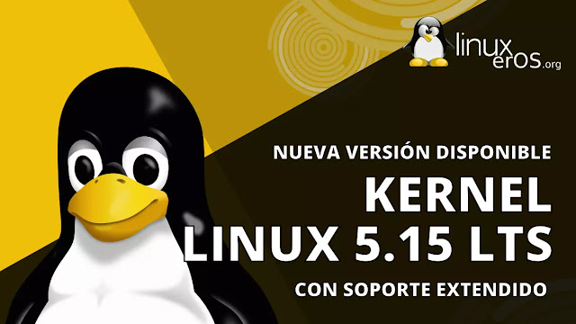 Kernel Linux 5.15 LTS con soporte para NTFS y más