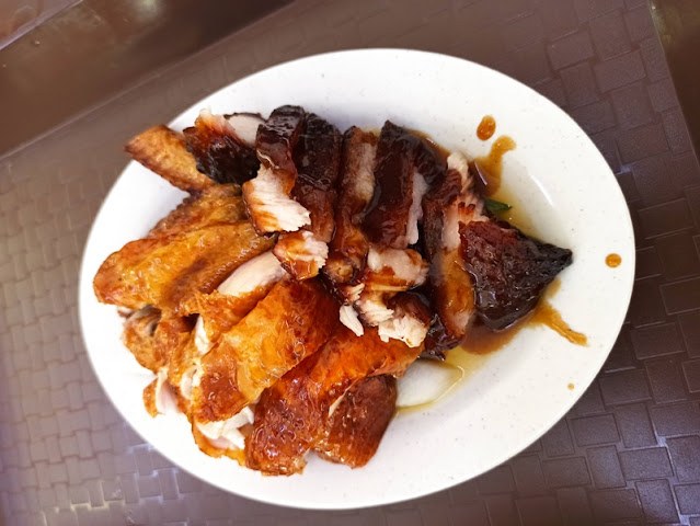 MJ SS3 Kopitiam Chicken Rice Stall - Roast Chicken And Char Siew