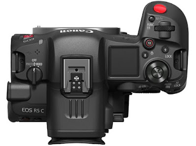 New Canon EOS R5 C Full Frame Mirrorless Camera Top View