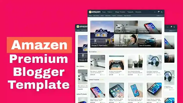 amazen premium blogger template