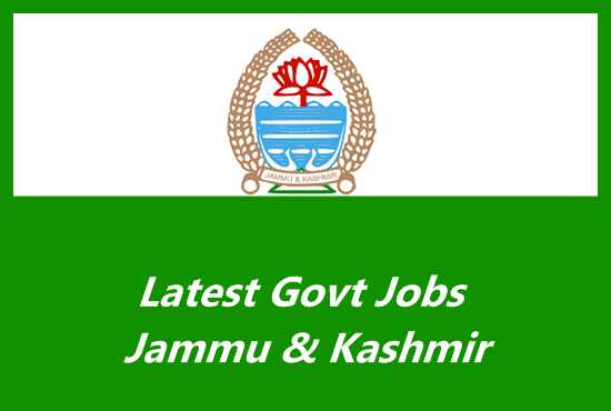 Jammu and Kashmir Latest Govrnment Jobs Notification 2021