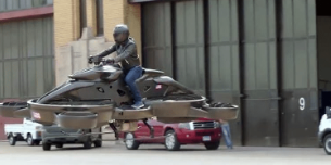 World's first flying bike creates its debut in United States auto dramatization