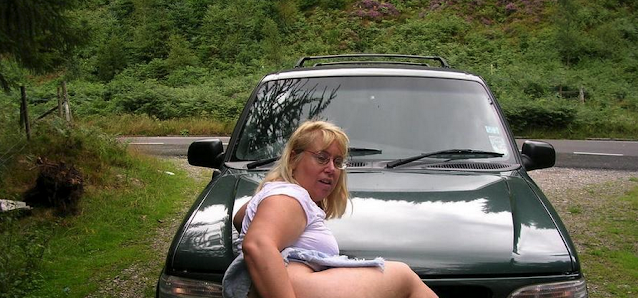 MILF dogging in nature