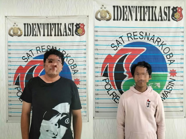 Kedapatan Jatuhkan Sabu, Dua Warga Kelayan A Ditangkap Polisi