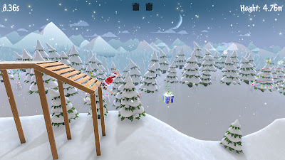 Santa's Slippery Slope game screenshot