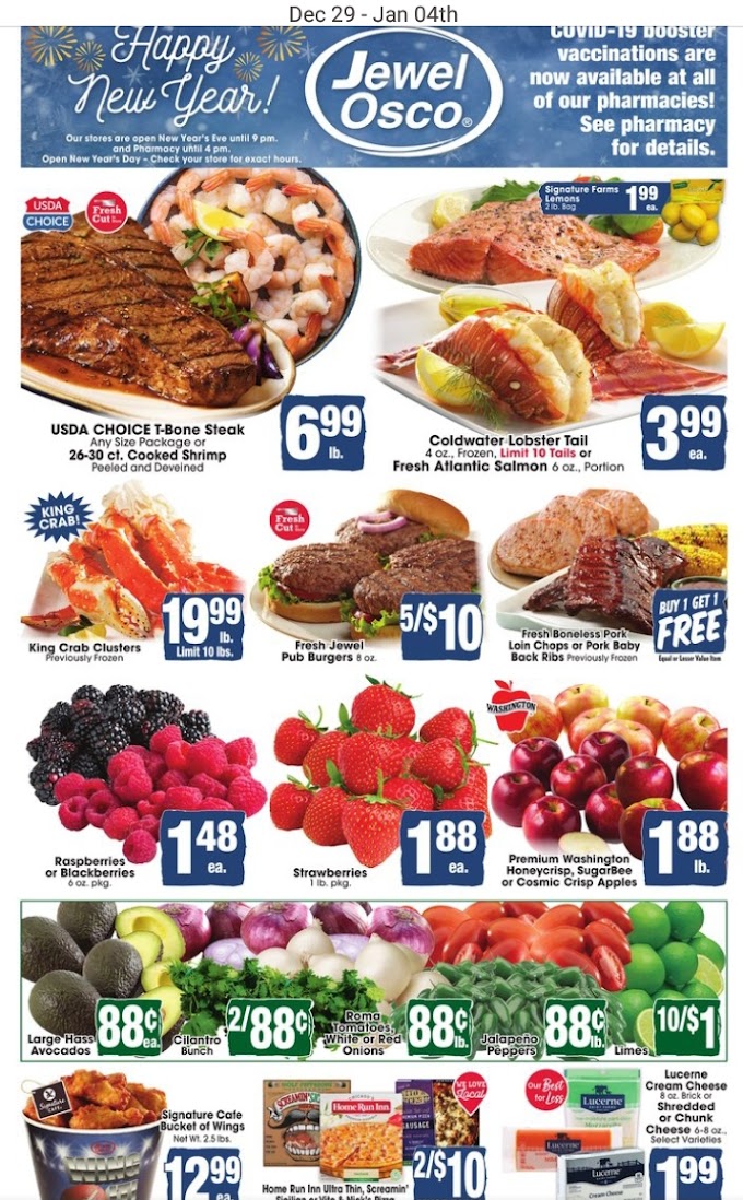 Jewel Osco Weekly Sales Ad 12/29 - 01/4