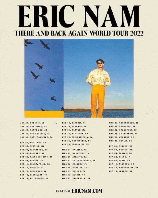 THERE AND BACK AGAIN WORL TOUR 2022, tour de Eric Nam de K-Pop