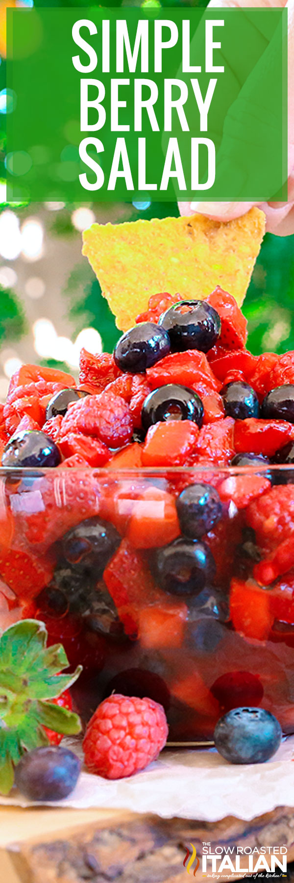 Simple Berry Salad closeup