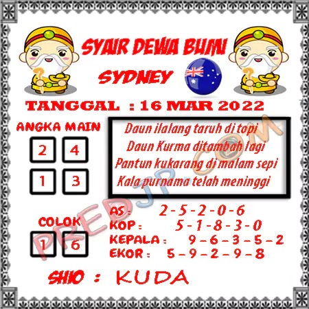 Prediksi Dewa Bumi Sdy Kamis 16-Mar-2023