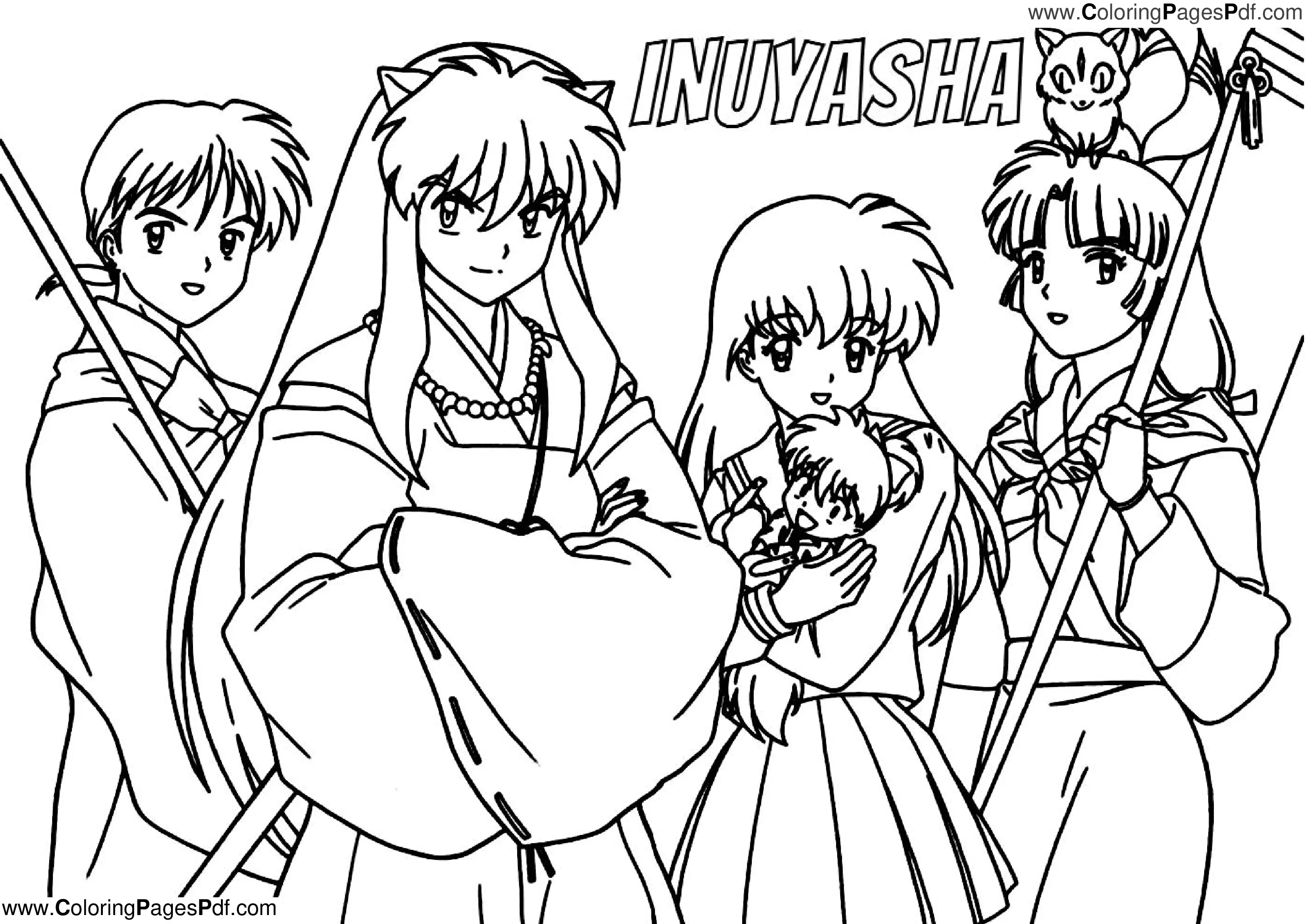 Anime coloring pages online