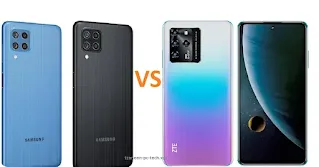 Samsung F22 vs ZTE Blade V30 specs comparison