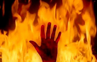 Mother killed by burning 10-year-old girl!