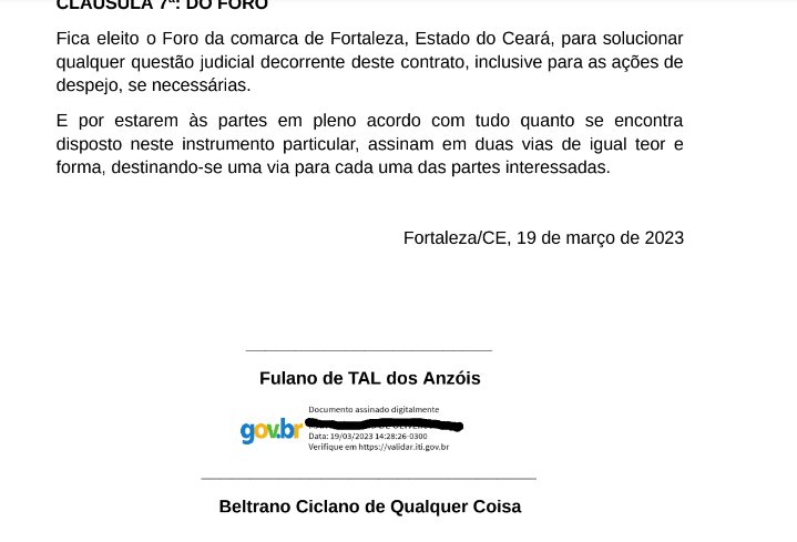Assinatura online pelo Portal de Assinatura do gov.br