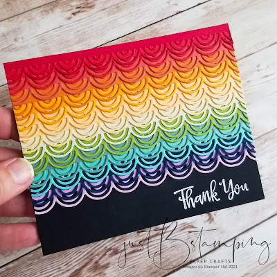 Stampin Up Brilliant Rainbows Dies