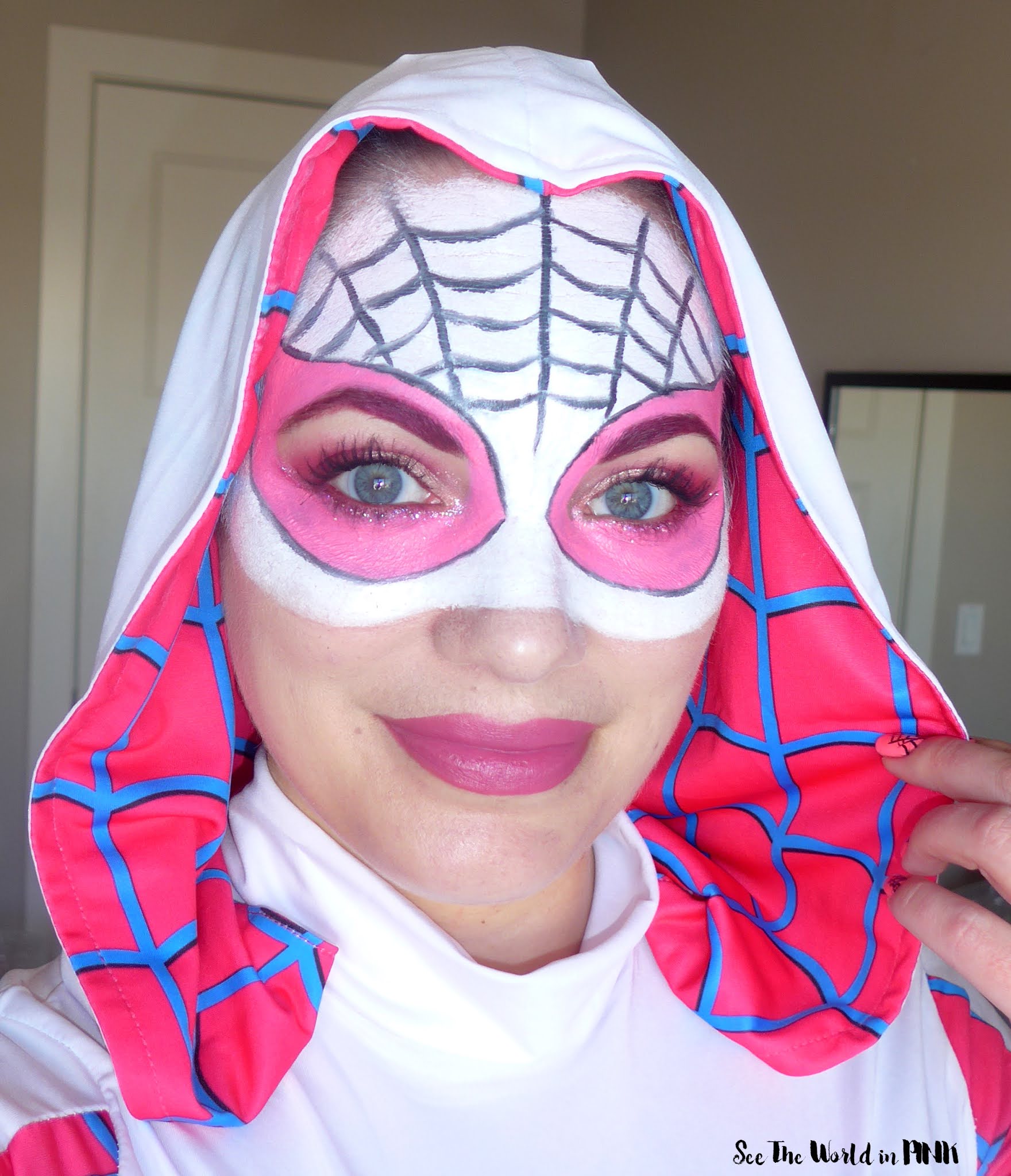 Halloween Makeup - Gwen Stacy Ghost Spider Makeup Look | See the World in  PINK