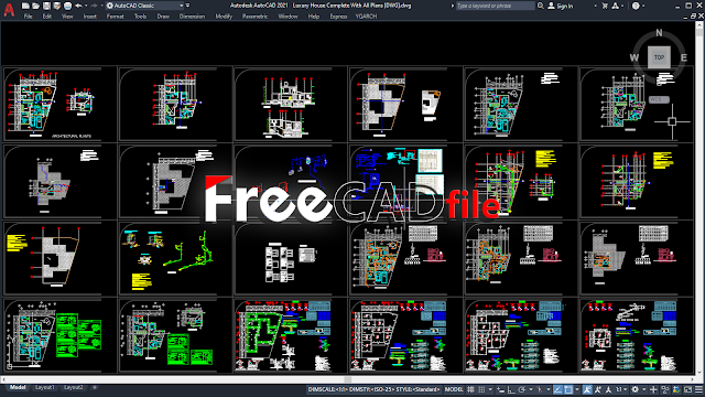 Luxury House Complete With All Plans [DWG]