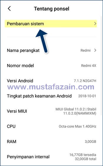 Cara Update ROM MIUI Xiaomi Secara Manual