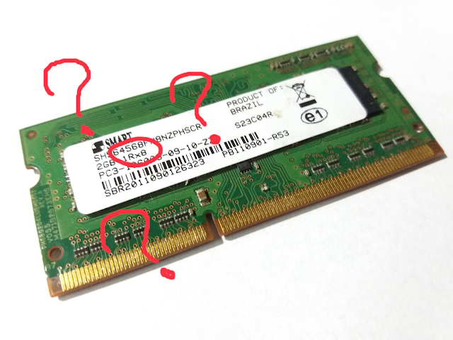Memória RAM: 1Rx8 ou 2Rx8