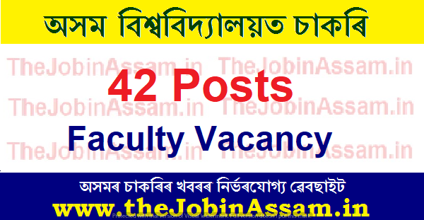 Assam University, Silchar Recruitment