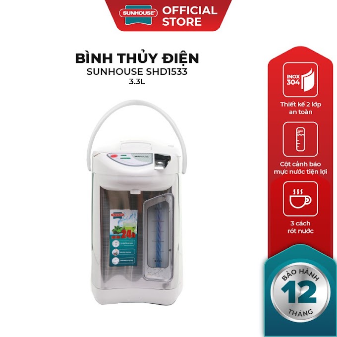 Mall Shop [ Miễn phí vận chuyển ] Bình thủy điện SUNHOUSE 3.3L SHD1533