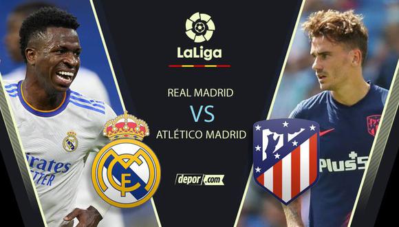 Real Madrid vs. Atlético de Madrid EN VIVO: cómo ver hoy el derbi por LaLiga Santander