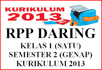 RPP Daring Kelas 1 Semester 2 Lengkap