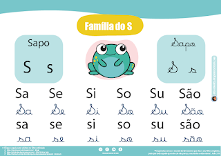 família silábica SA! Diversão e educação infantil garantidas com as sílabas "SA", "SE", "SI", "SO" e "SU", "SÃO".