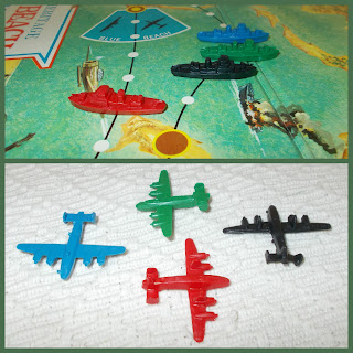 1965 Only; American Board Game; American Heritage; Board Game; Board Game Playing Pieces; Boardgame Pieces; Command Decision Series; Game Counters; Game Figures; Game Playing Pieces; Game Tokens; Hasbro's Portfolio; Hit the Beach; Japanese Infantry; Liberator Bomber; MB; MB Games; Micro-Armour; Milton Bradley Games; Small Scale World; smallscaleworld.blogspot.com; US Infantry; US Marines; World War II; WWII Board Game;
