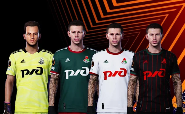 FC Lokomotiv Moscow UEL Kits 2021-22 For eFootball PES 2021