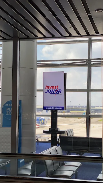 Invest Johor Ad  K1 Digital Screens KLIA Airport Digital Screen Ads Networks Malaysia Kuala Lumpur Charging Stations Network KLIA LED Screen Ads Network