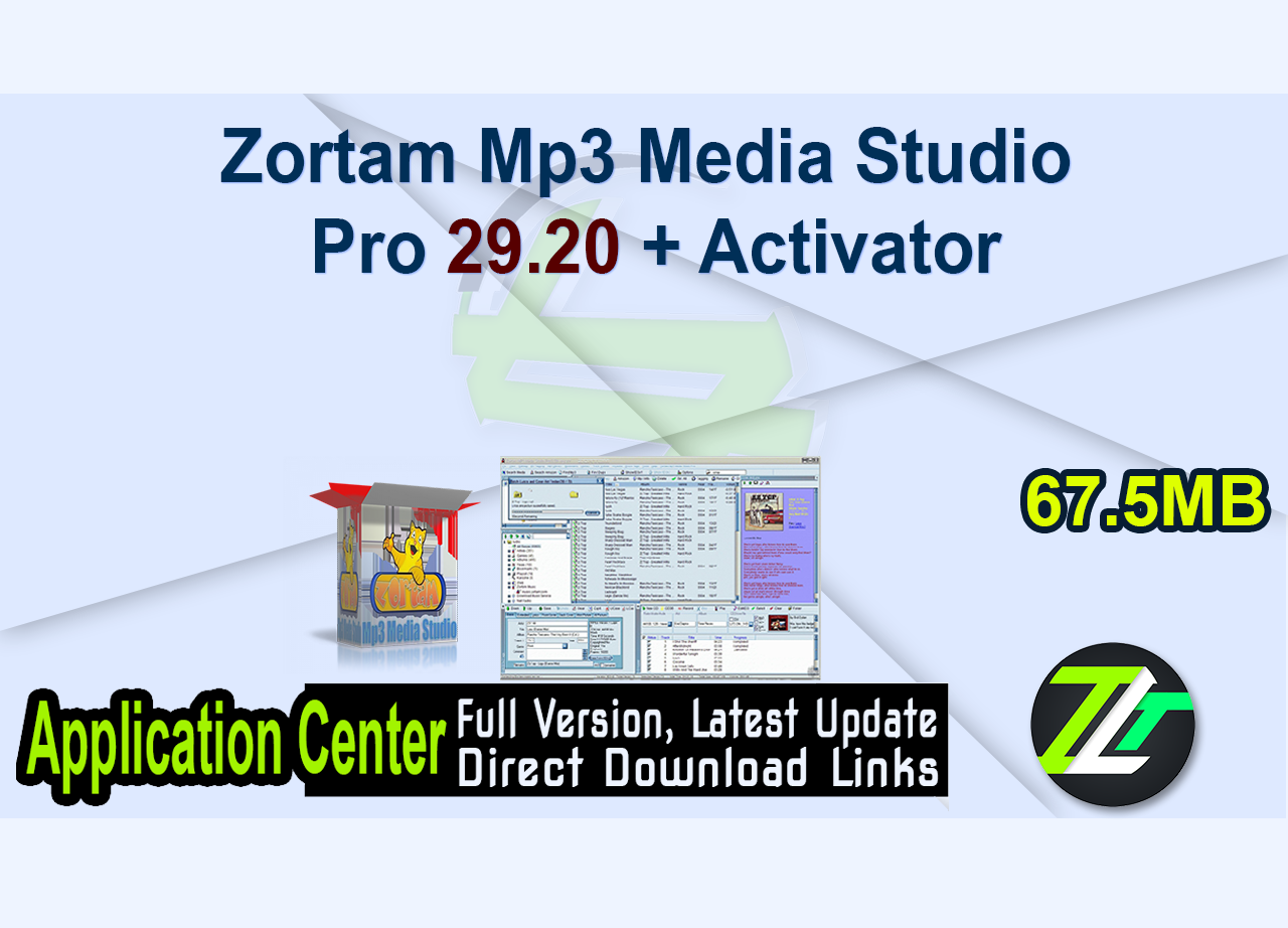 Zortam Mp3 Media Studio Pro 29.20 + Activator