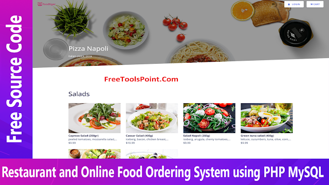 Restaurant and Online Food Ordering System using PHP MySQL