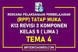 RPP KELAS 5 TEMA 4 KURIKULUM 2013 REVISI 3 KOMPONEN