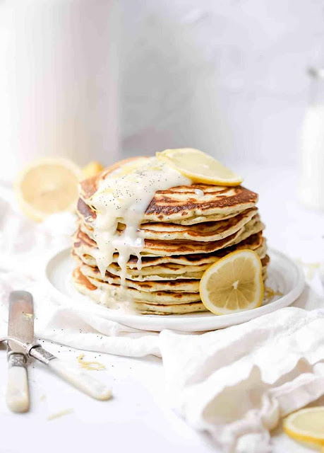 Lemon Poppy Seed Pancakes